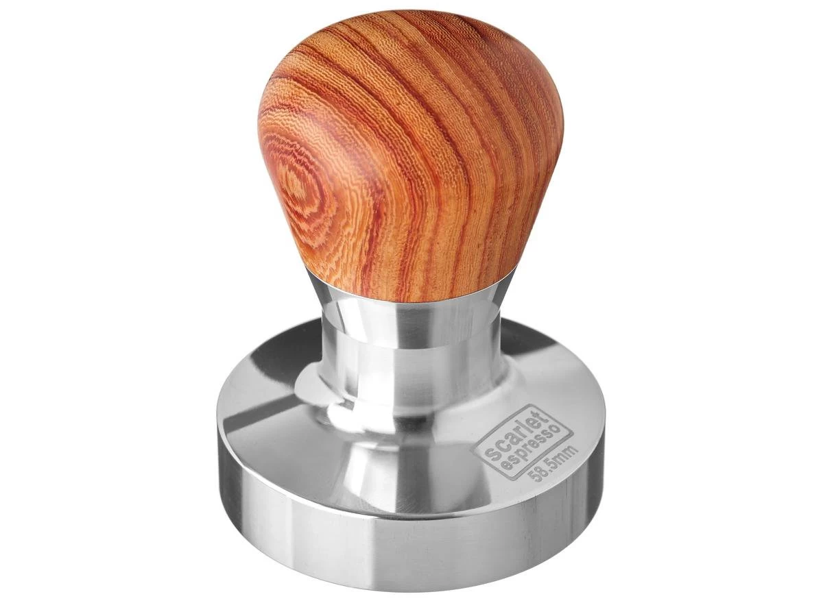 Expresso écarlate | Tamper "Passion" Pour Barista; Avec Poignée Ergonomique En PVC Ou En Bois Précieux De Votre Choix Et Base En Acier Inoxydable De Précision. Palissandre 58,5 Mm 6 Expresso écarlate | Tamper "Passion" Pour Barista; Avec Poignée Ergonomique En PVC Ou En Bois Précieux De Votre Choix Et Base En Acier Inoxydable De Précision. Palissandre 58,5 Mm – Image 4