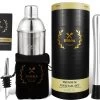 Coffret Cocktail Sybra - Coffret Cocktail 6 Pièces - Shaker 750ML - Coffret De Rangement - Livret De Recettes De Cocktails