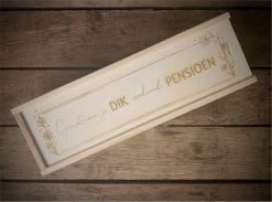 Dotti Woods - Merk Belge - Wine Box/Wine Box "Profitez De Votre Retraite Bien Méritée !"