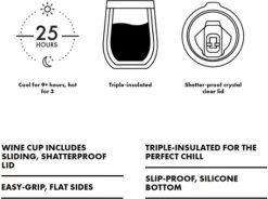 Gobelet à Boire Corkcicle Pour Vin Ou Café - Conçu Par Karim Rashid : "Chillwave" Gobelet De Voyage Isolé Sans Pied Avec Couvercle, Gobelet à Vin, Peut Contenir 355 Ml, 12 Oz 12 Gobelet à Boire Corkcicle Pour Vin Ou Café - Conçu Par Karim Rashid : "Chillwave" Gobelet De Voyage Isolé Sans Pied Avec Couvercle, Gobelet à Vin, Peut Contenir 355 Ml, 12 Oz -Dégustation Délicate 1200x892 1