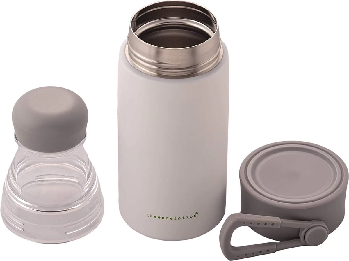 Greenrelation 2 Couvercles Bouteille Thermos Bouteille Coffee To Go Thermo Acier Inoxydable Tritan Thermique Tasse à Café 7 Greenrelation 2 Couvercles Bouteille Thermos Bouteille Coffee To Go Thermo Acier Inoxydable Tritan Thermique Tasse à Café – Image 5