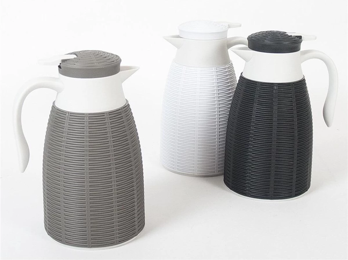 2x Cafetière / Pichet Sous Vide En Rotin Witte 1 Litre - Pichets à Cafetières/ Pichets à Thé / Pichets Isolants / Pichets Thermos 3 2x Cafetière / Pichet Sous Vide En Rotin Witte 1 Litre - Pichets à Cafetières/ Pichets à Thé / Pichets Isolants / Pichets Thermos