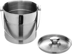 Seau à Glace Inox Avec Couvercle 15 Cm - Seaux à Glaçons Réfrigérés 5 Seau à Glace Inox Avec Couvercle 15 Cm - Seaux à Glaçons Réfrigérés -Dégustation Délicate 1200x898 7