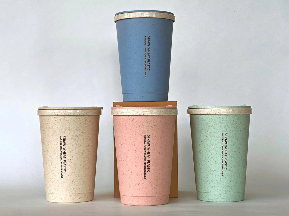 Tasse à Café Biodégradable - Tasse écologique - Tasse En Plastique Paille De Blé - Tasse à Café Eco- Rose 4 Tasse à Café Biodégradable - Tasse écologique - Tasse En Plastique Paille De Blé - Tasse à Café Eco- Rose – Image 2