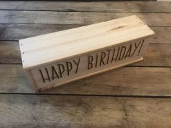 Dotti Woods - Merk Belge - Coffret Cadeau Anniversaire - Coffret Vin/Coffret Vin - Happy Birthday