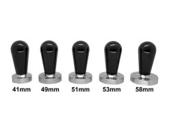 Expresso écarlate | Tamper "Elegant" Pour Barista; Avec Poignée Ergonomique En Aluminium Et Base En Acier Inoxydable De Précision; Pour Une Extraction Parfaite Avec Des Machines De Sérigraphie. Noir 53 Mm -Dégustation Délicate 1200x900 20