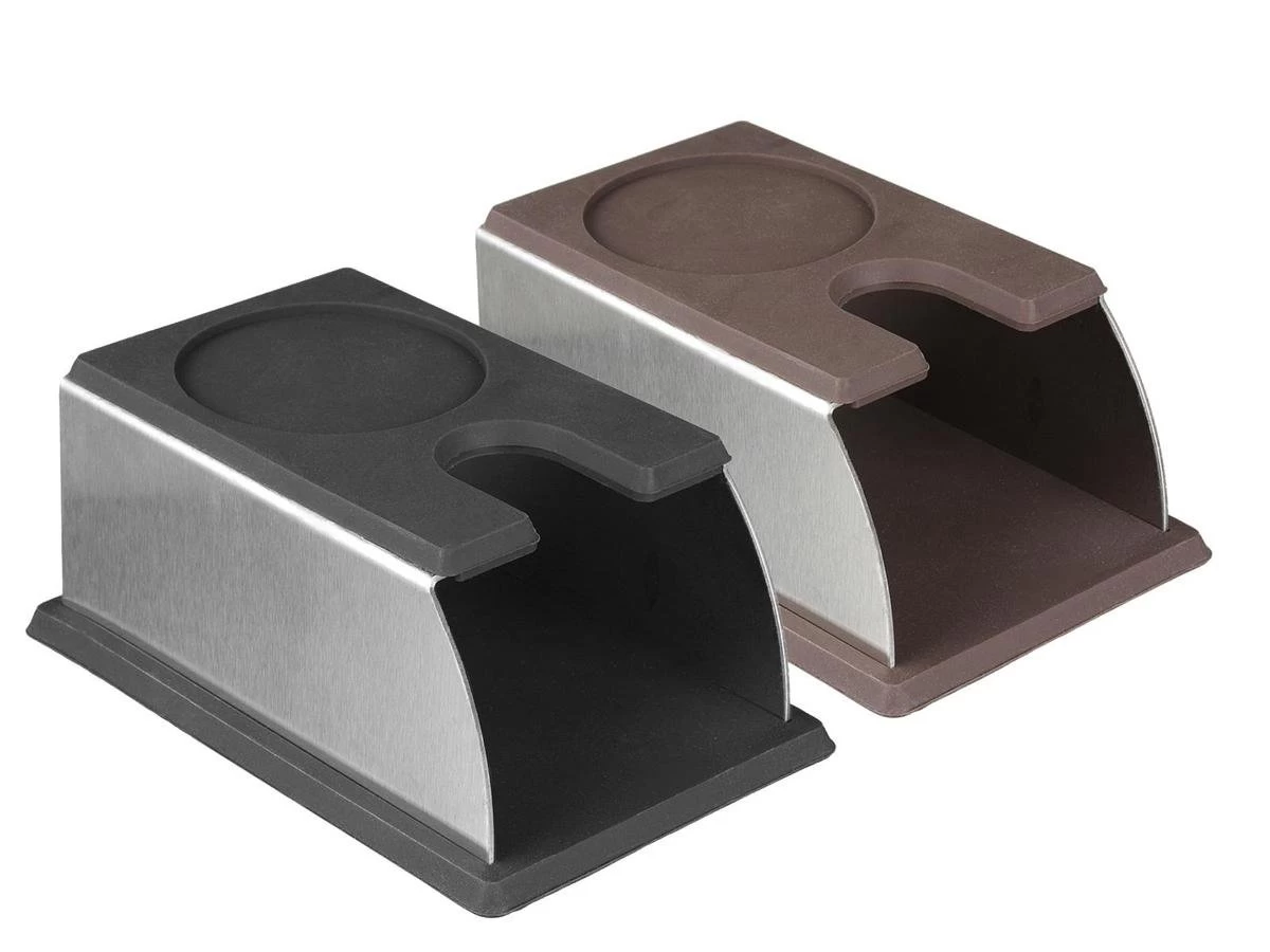 Expresso écarlate | Station De Tamper "Professional" En Acier Inoxydable Avec Tapis De Tamper En Silicone Alimentaire Pour Garder Le Tamper Après Estampage. Broin 4 Expresso écarlate | Station De Tamper "Professional" En Acier Inoxydable Avec Tapis De Tamper En Silicone Alimentaire Pour Garder Le Tamper Après Estampage. Broin – Image 2