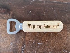 Ouvre-bouteille En Bois Avec Texte - Décapsuleur - Personnalisé - Possibilité D'imprimer Son Eigen Texte