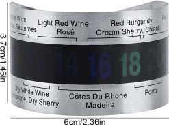 Doodadeals® | Thermomètre De Bouteille De Vin | Thermomètre à Vin | Mesurer La Température Du Vin | Virologie | ACIER INOXYDABLE | 1 Pièce -Dégustation Délicate 1200x900 283