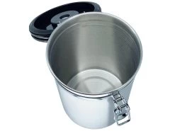 Expresso écarlate | Boîte à Café "Ermetica" En Acier Inoxydable Hermétique - Récipient à Café Pour Grains De Café Et Plus Argent 500 Gramme -Dégustation Délicate 1200x900 54