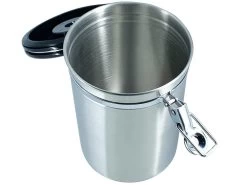 Expresso écarlate | Boîte à Café "Ermetica" En Acier Inoxydable Hermétique - Récipient à Café Pour Grains De Café Et Plus Argent 500 Gramme -Dégustation Délicate 1200x900 56