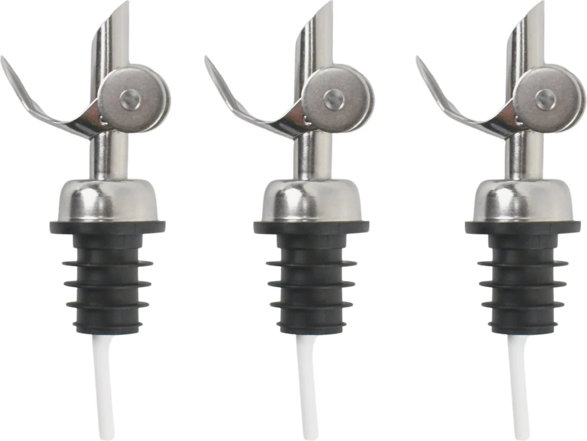 Veluw Professional Spout Olive Oil - Bec Verseur Pour Bouteille - Acier Inoxydable (3 Pièces) 8 Veluw Professional Spout Olive Oil - Bec Verseur Pour Bouteille - Acier Inoxydable (3 Pièces) – Image 6