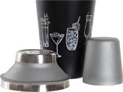 2x Shakers à Cocktails Noirs 500 Ml En Acier Inoxydable - Fournitures De Cuisine - Fournitures Bar/café - Réaliser Des Cocktails - Mix/ Shake Cups -Dégustation Délicate 1200x903 4