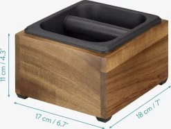 Navaris Knock Box Café Pour Machine Expresso - 18 X 17 X 11 Cm - Knockbox En Bois D'acacia Et Acier Inoxydable 13 Navaris Knock Box Café Pour Machine Expresso - 18 X 17 X 11 Cm - Knockbox En Bois D'acacia Et Acier Inoxydable -Dégustation Délicate 1200x906 1