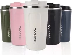 Tasse à Café To Go - Tasse Thermos En Acier Inoxydable - Bouteille - Tasse à Café Réutilisable - 500 Ml - Vert -Dégustation Délicate 1200x916 1