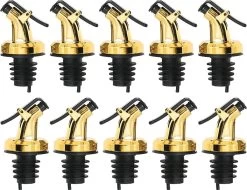 *** 2 X Bec Verseur Premium Or - Bouchons Verseurs - Vin - Bouteille - Cocktail - Huile D'Olive - De Heble®*** -Dégustation Délicate 1200x923 1