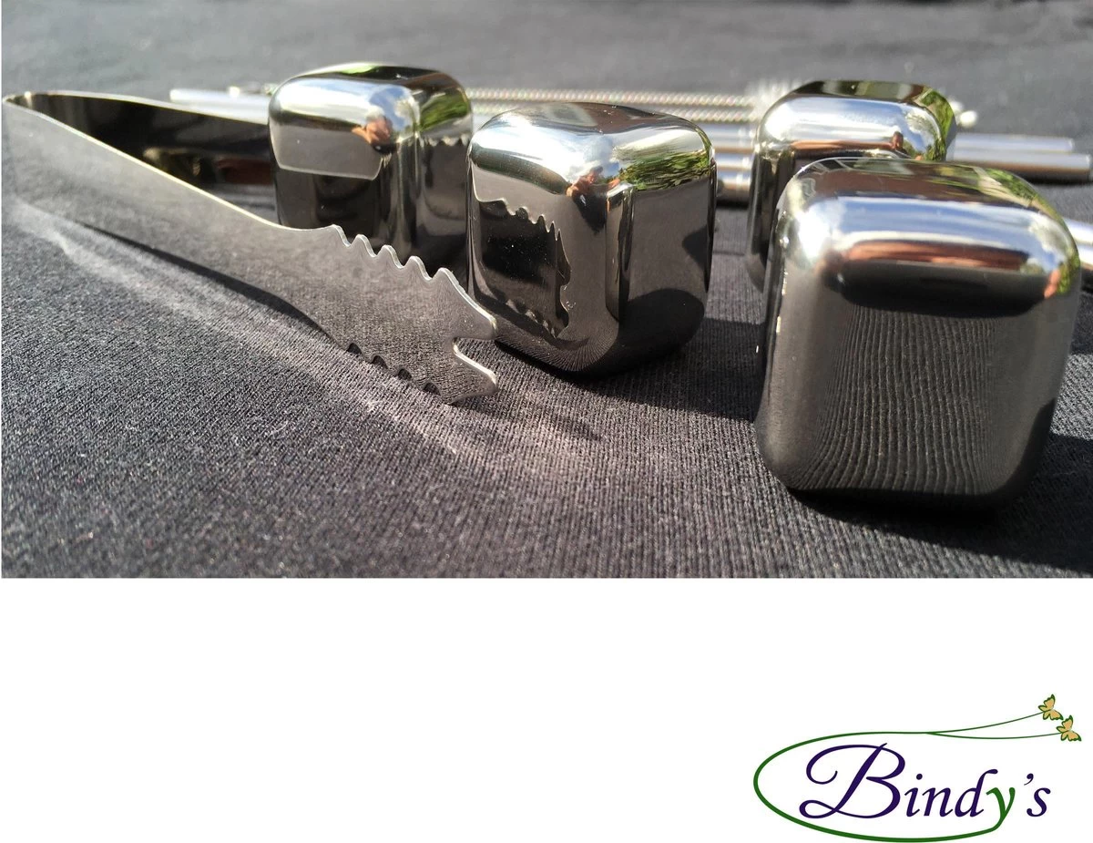 Pierres à Whisky En Acier Inoxydable - Lot De 4 Avec Pinces Et Boîte De Rangement - Glaçons Réutilisables - Gift Man - Pierres à Whisky 9 Pierres à Whisky En Acier Inoxydable - Lot De 4 Avec Pinces Et Boîte De Rangement - Glaçons Réutilisables - Gift Man - Pierres à Whisky – Image 7