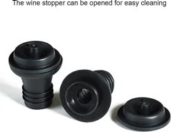 Bouchons De Vin Capsules De Vin Sous Vide (6 Pièces) - Valve à Vin - Bouchon à Vin - Bouchon à Vin - Bouchon -Dégustation Délicate 1200x930