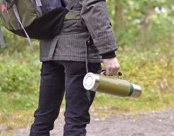 Bouteille Isotherme Professional® Classic 1200ML - Bouteille Thermos En Acier Inoxydable - Bouteille Isotherme - Bouteille à Double Paroi Avec Technologie Sous Vide - Sans BPA - Vert Martelé/vert