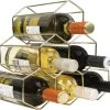 QUVIO Casier à Vin Pour 6 Bouteilles De Vin / Hexagone / Casier à Vin Design En Acier / Hexagonal - Or 1 QUVIO Casier à Vin Pour 6 Bouteilles De Vin / Hexagone / Casier à Vin Design En Acier / Hexagonal - Or -Dégustation Délicate 1200x937