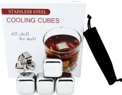 Glaçons Au Whisky - Glaçons Au Whisky En Acier Inoxydable - 4 Pièces -Dégustation Délicate 1200x940 2