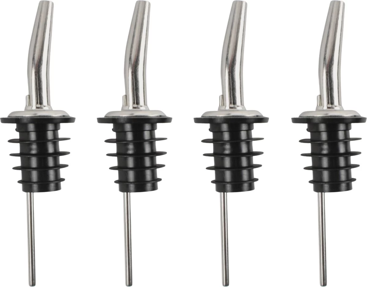 Veluw Boisson Verseur Pour Boissons - Becs Verseurs Professionnels - Bouchon Verseur En Acier Inoxydable à Débit Lent (4 Pièces) 3 Veluw Boisson Verseur Pour Boissons - Becs Verseurs Professionnels - Bouchon Verseur En Acier Inoxydable à Débit Lent (4 Pièces)