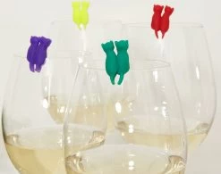 Kikkerland En Marqueurs De Verre Kikkerland - Set De 8 - Perfect Pour Les Fêtes Et Toutes Les Occasions