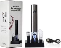 Roden Tire-bouchon électrique - Ouvre-vin - Tire-bouchon - Ouvre-bouteille - Rechargeable - Accessoires De Vêtements Pour Bébé Vin - Coupe-capsule - Bouchon De Vin -Dégustation Délicate 1200x948 1