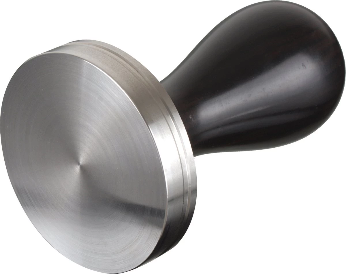 Expresso écarlate | Tamper "Classic" Pour Barista; Avec Poignée Ergonomique En Bois Précieux Et Base En Acier Inoxydable De Précision. Planche De Coffre Ebony Black + 58 Mm 5 Expresso écarlate | Tamper "Classic" Pour Barista; Avec Poignée Ergonomique En Bois Précieux Et Base En Acier Inoxydable De Précision. Planche De Coffre Ebony Black + 58 Mm – Image 3