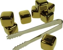 Bloc De Glace De Remplacement - Whisky Stones En Acier Inoxydable Couleur Or - Lot De 8 -Dégustation Délicate 1200x954 1