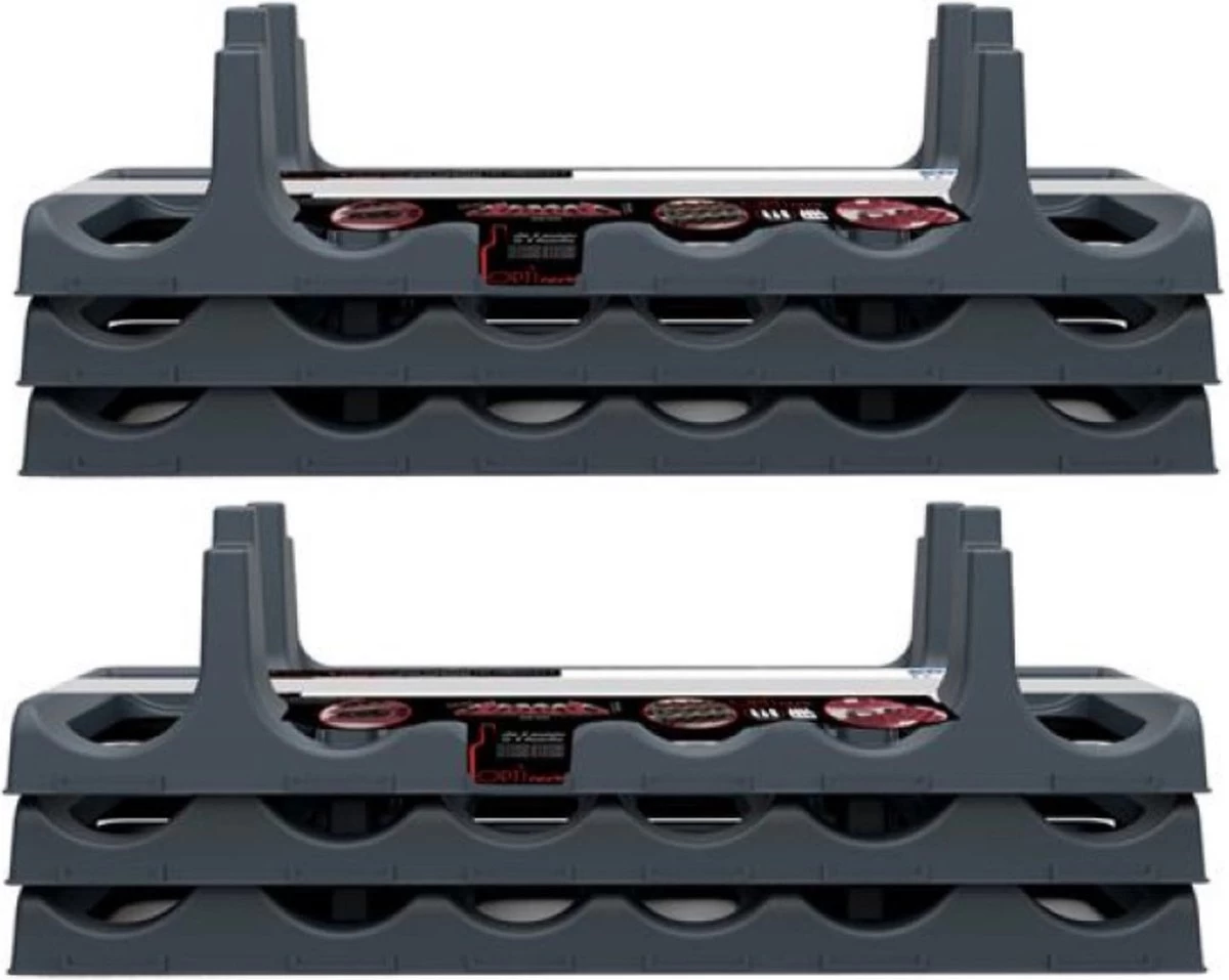 EDA 2x Casiers à Bouteilles/porte-bouteilles En Plastique Pour 12 Bouteilles, Gris L60 X L22 X H14 Cm - Casiers à Bouteilles De Vin/casiers à Bouteilles De Vin/casiers à Vin 5 EDA 2x Casiers à Bouteilles/porte-bouteilles En Plastique Pour 12 Bouteilles, Gris L60 X L22 X H14 Cm - Casiers à Bouteilles De Vin/casiers à Bouteilles De Vin/casiers à Vin – Image 3