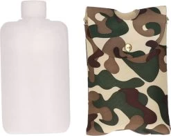 Flasque De Hanche En Plastique Avec Couvercle / Sac De Camouflage 350 Ml - Flasques De Hanche / Flacons De Hanche / Bouteilles De Boisson
