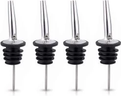 KitchenBrothers Premium Inox Embout Verseur - Bouchons Verseurs - - Vin - Bouteille - Cocktail - 4 Pièces -Dégustation Délicate 1200x959 1
