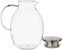 2x Carafe à Jus/pichet En Verre Avec Couvercle Luxe De 2,5 Litres - Dimensions : 20 X 15,5 X 22 Cm - Matériau Verre Borosilicaté -Dégustation Délicate 1200x963 4