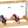 Life Deals® Casier à Vin En Bambou Pour 4 Bouteilles Et Verres à Vin - Porte-bouteille Debout - Bois Vierge - Porte-vin En Bois 1 Life Deals® Casier à Vin En Bambou Pour 4 Bouteilles Et Verres à Vin - Porte-bouteille Debout - Bois Vierge - Porte-vin En Bois -Dégustation Délicate 1200x965 2