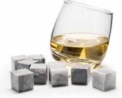 Orange85 - Ensemble De Pierres à Whisky - Remplacement De Glaçons - Réutilisable