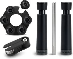 Airtender Vin Aerator And Vacuum Set - Pompe à Vin - Aspirateur De Conservation Des Aliments - - Décanteur à Vin - Acier Inoxydable - Coffret Cadeau