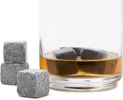 RRJ Whisky Stones - Blocs De Glace En Pierre Naturelle - Coffret Cadeau Avec 9 Pièces