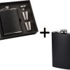 WvH Hip Flask Set - Avec Extra Hip Flask 175ML/6OZ- Entonnoir Et Deux Tasses - Hip Flask - 235 ML/8OZ - Acier Inoxydable Et Cuir - Coffret Cadeau -Dégustation Délicate 1200x980 8