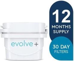 Pack De 12 Filtres à Eau à Vie Unique Aqua Optima Evolve+ | 12 X 100 Litres | Filtre De Remplacement Aqua Optima, Brita® Maxtra®, Maxtra + ®
