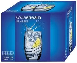 Verre SodaStream Design, Design Individuel Rastal-Trinkglas, 4er-Pack