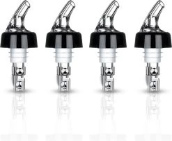 Bec Verseur De Précision (2CL) Verseur Doseur Boule 4 Pièces - Bec Verseur Boule Pour Restauration - Transparent