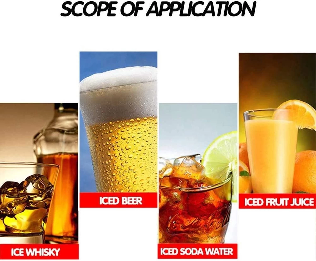 Igoods Pierres à Whisky - Glaçons Réutilisables - Pierres à Whisky - Formes De Balles - 6 Pièces 4 Igoods Pierres à Whisky - Glaçons Réutilisables - Pierres à Whisky - Formes De Balles - 6 Pièces – Image 2