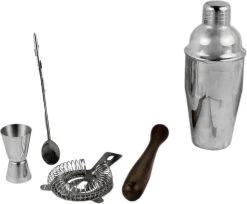 BARcrafts Cocktail Shaker Set - Set Cocktail - 5 Pièces - Acier Inoxydable 20 BARcrafts Cocktail Shaker Set - Set Cocktail - 5 Pièces - Acier Inoxydable -Dégustation Délicate 1200x992 3
