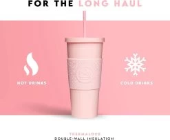 Tasse à Double Paroi De 22 Oz Avec Paille Et Couvercle, Tasse Avec Manchon En Silicone De Qualité Alimentaire, Acrylique Pastel Mat étanche, Tasse Réutilisable -Dégustation Délicate 1200x992 4