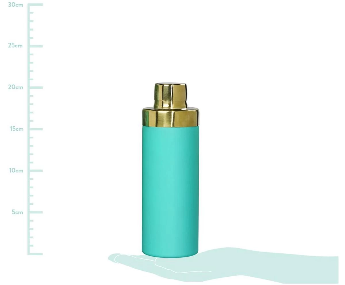 Shaker à Cocktail - Finition Douce Au Toucher Vert Menthe - 500 Ml 4 Shaker à Cocktail - Finition Douce Au Toucher Vert Menthe - 500 Ml – Image 2