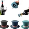 Bouchon De Bouteille De Vin - Bouchons En Silicone - Bouchon De Vin Amusant - Bouchons De Vin - Économiseur De Vin Réutilisable - Chapeau De Gentleman - Bières - Champagne - Boisson - Gadgets De Cuisine - (3Packs) -Dégustation Délicate 1200x995