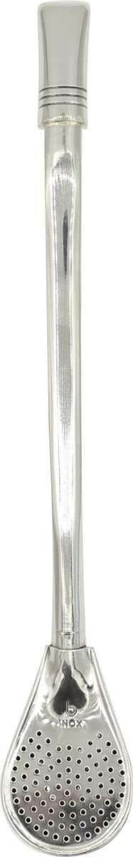 Thé Paille & Passoire | Bombilla | Paille Filtrante Yerba Mate | Filtre à Thé | Avec Brosse De Nettoyage | Infuseur à Thé En Acier Inoxydable | Thé En Feuilles De Paille De Thé | Fabriqué Au Brésil | Argent