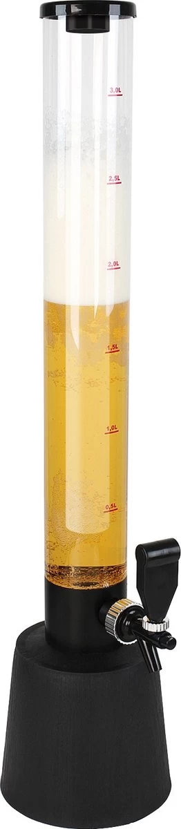 Jago® Beer Tower 3,5 Litres - Robinet à Bière - Distributeur De Boissons - Robinet Domestique - Avec Robinet - Hauteur 90 Cm 12 Jago® Beer Tower 3,5 Litres - Robinet à Bière - Distributeur De Boissons - Robinet Domestique - Avec Robinet - Hauteur 90 Cm – Image 10