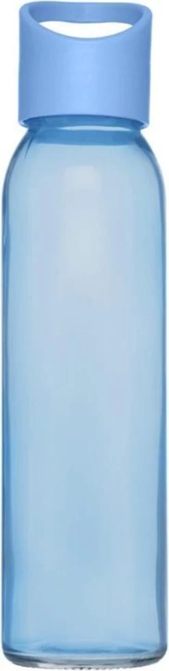 Bouteille D'eau En Verres / Bouteille De Boisson Bleu Transparent Avec Bouchon à Vis Avec Poignée 500 Ml - Bouteille De Sport - Bidon